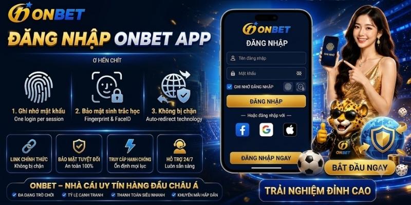 Đăng nhập Onbet thông qua ứng dụng di động